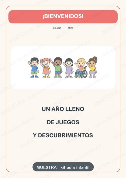 Cartel de bienvenida
